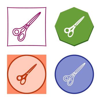 icono de vector de tijeras