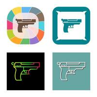 icono de vector de pistola