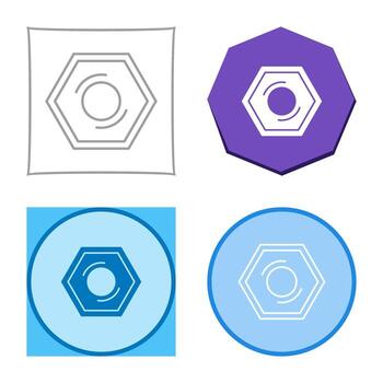 icono de vector de tuerca