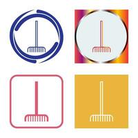 Fork picking Leaves Vector Icon