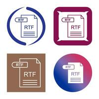 icono de vector rtf