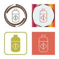 Pesticide Bottle Vector Icon