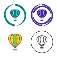 Hot Air Balloon Vector Icon