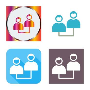 Connected Profiles Vector Icon