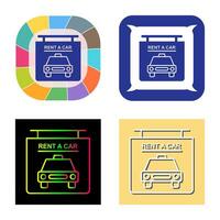 Rent a Car Vector Icon