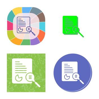 Unique Case Study Vector Icon