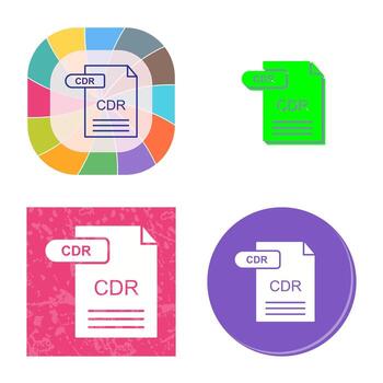 CDR Vector Icon