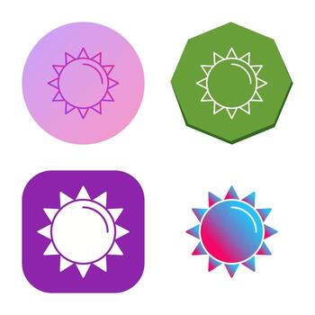 icono de vector de sol