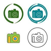 Unique DSLR Camera Vector Icon