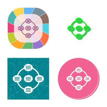 icono de vector de consulta de estrategia única