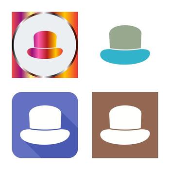 icono de vector de sombrero