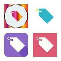 Unique Tag Vector Icon
