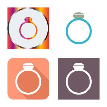 icono de vector de anillo