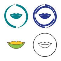 icono de vector de labios