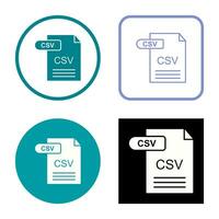 CSV Vector Icon