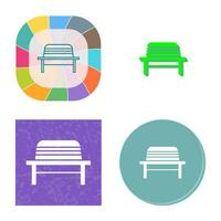 Garden Bench Vector Icon