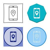 Unique GPS Service Vector Icon