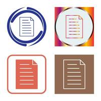 Unique Document Vector Icon