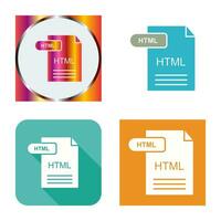 icono de vector html