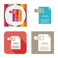 icono de vector de java