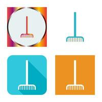Fork picking Leaves Vector Icon