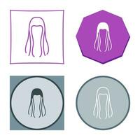 icono de vector de cabello