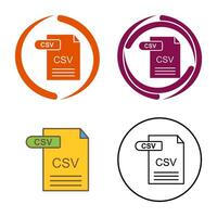CSV Vector Icon