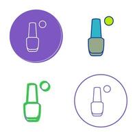 icono de vector de esmalte de uñas