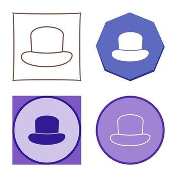 icono de vector de sombrero