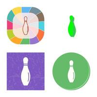 Bowling Pin Vector Icon