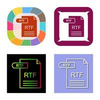 icono de vector rtf