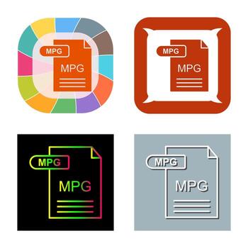 MPG Vector Icon