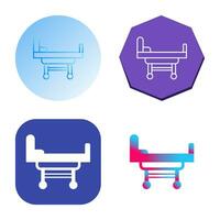 Hospital Bed Vector Icon