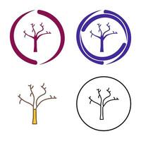 Tree with no Leaves Vector Icon