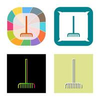 Fork picking Leaves Vector Icon