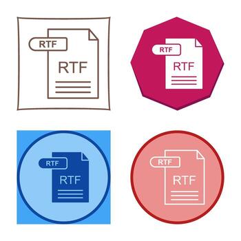 RTF Vector Icon