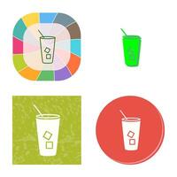 Iced Coffee Vector Icon