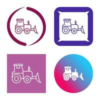 Industrial Tractor Vector Icon