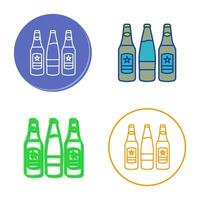 Beer Bottles Vector Icon