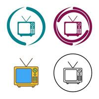 Television Broadcast Vector Icon