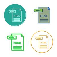 icono de vector html