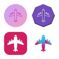 Flying Airplane Vector Icon