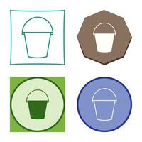 Water Bucket Vector Icon