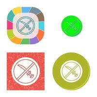 No Weapons Vector Icon