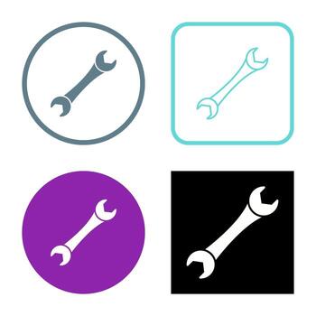 icono de llave inglesa vector