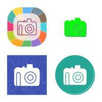 Unique DSLR Camera Vector Icon