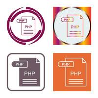 icono de vector de php