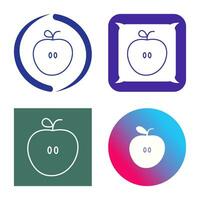 icono de vector de manzanas