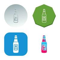 Beer Bottle Vector Icon