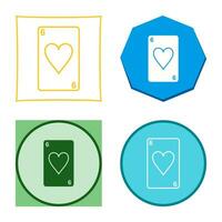 Hearts Card Vector Icon